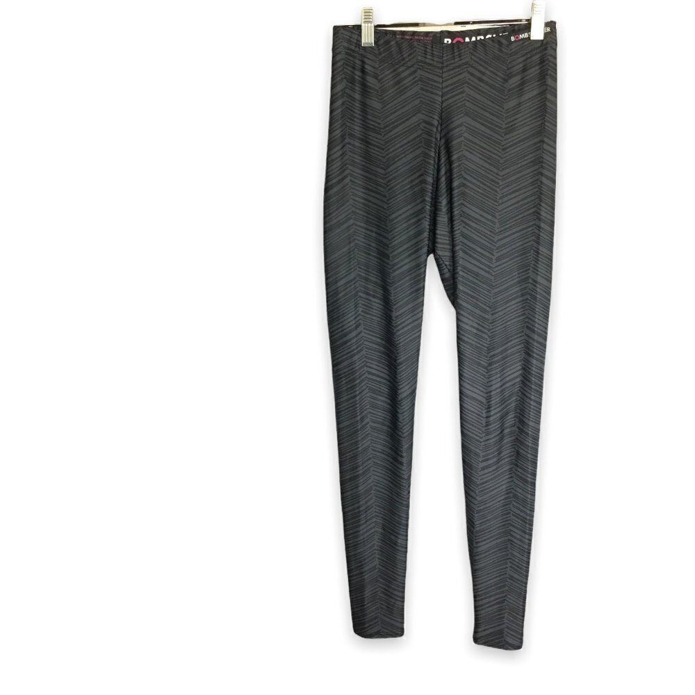 Bombsheller "Messy Herring" Ankle Leggings Herringbone Pattern Women's Sz Small